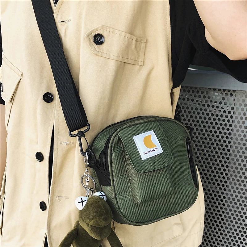 Oxford Cloth Bag Ins Fashion Brand Shoulder Bag Couple Shoulder Bag Casual Japanese Mobile Phone Bag - MONVRCH
