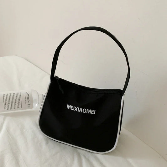 Nylon Small Shoulder Bags for Women 2022 Casual Classic Wild Women Handbag Simple Mini Totes Clutch Female Underarm Bags - MONVRCH