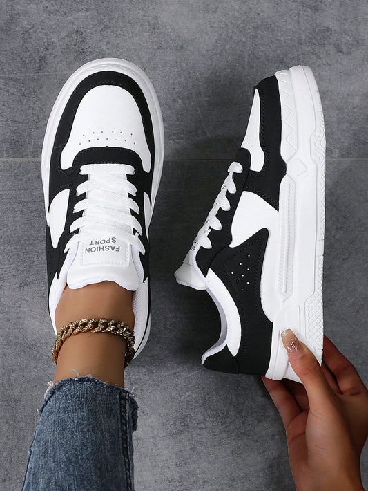 Shoes Women'S Lace-Up Casual Sneakers Court Shoes Board Shoes Lightweight Street Shoes - MONVRCH