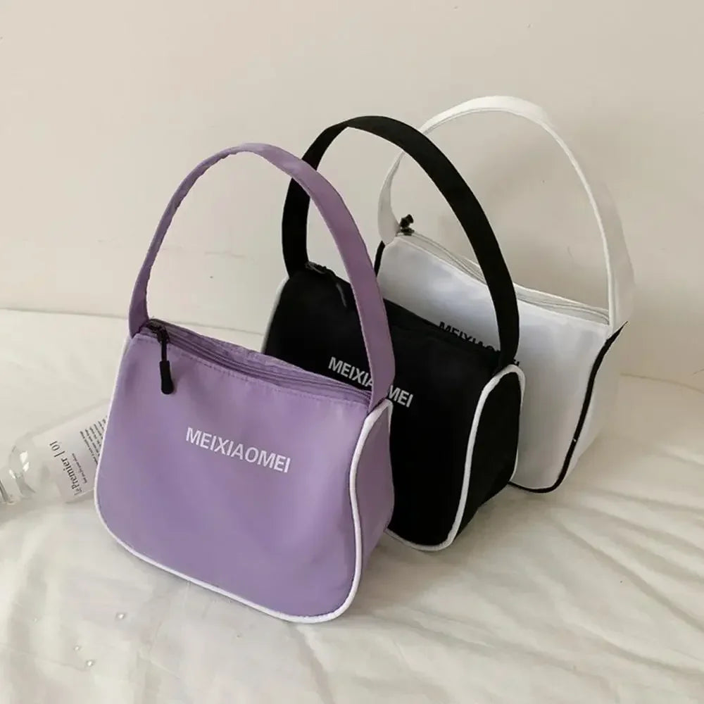 Nylon Small Shoulder Bags for Women 2022 Casual Classic Wild Women Handbag Simple Mini Totes Clutch Female Underarm Bags - MONVRCH