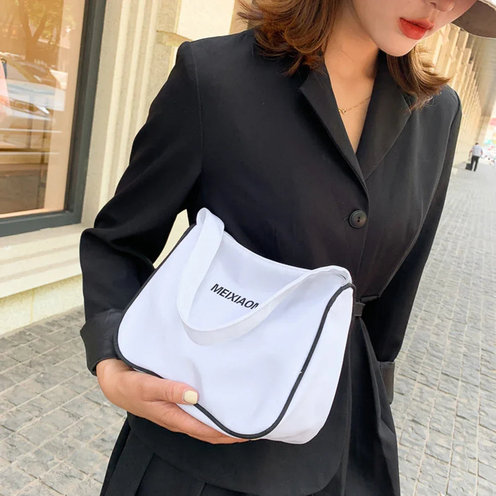 Nylon Small Shoulder Bags for Women 2022 Casual Classic Wild Women Handbag Simple Mini Totes Clutch Female Underarm Bags - MONVRCH