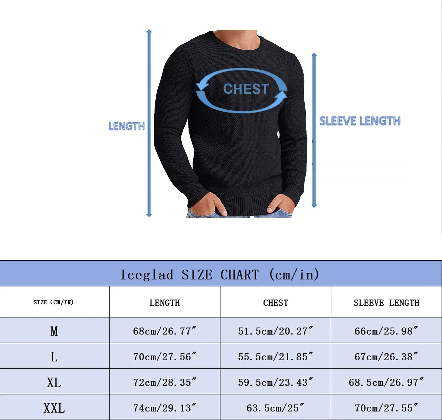 Mens Pullover Sweater Soft Lightweight Casual Classic Crewneck Knitwear Sweaters with Ribbing Edge Light Camel-Xxl - MONVRCH