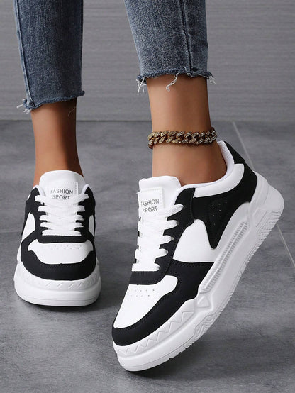 Shoes Women'S Lace-Up Casual Sneakers Court Shoes Board Shoes Lightweight Street Shoes - MONVRCH